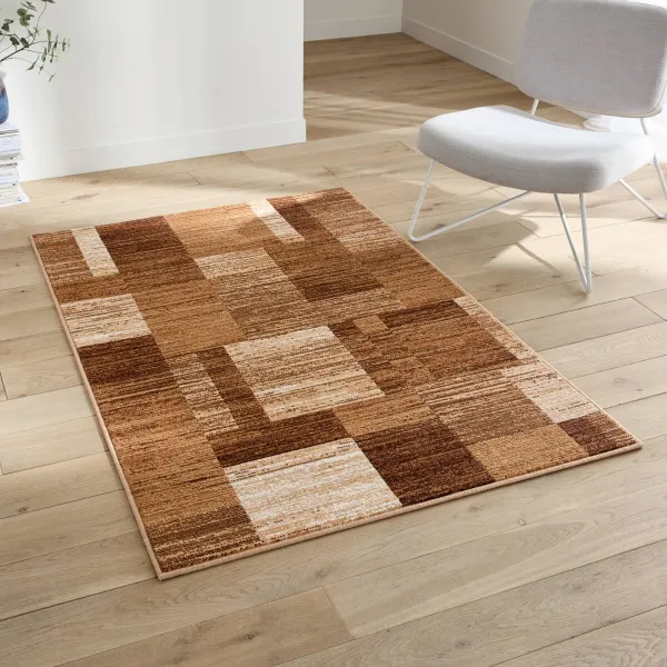 Dekoratívny koberec s patchwork vzorom