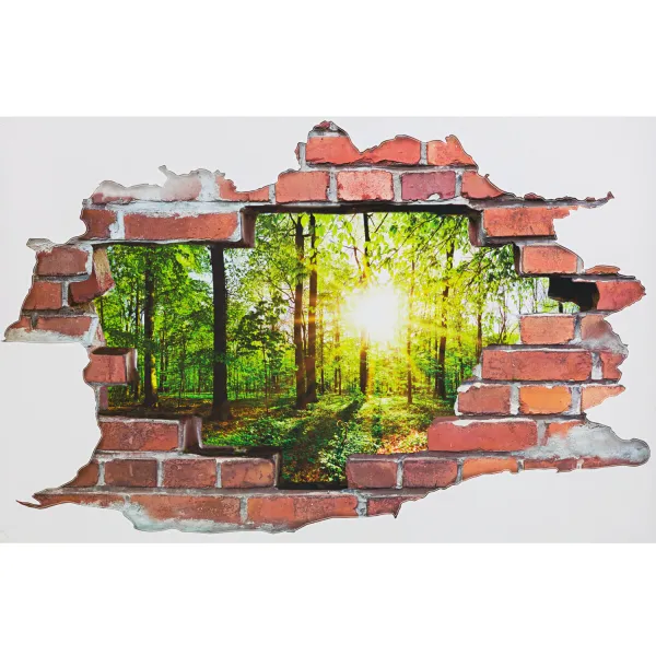3D samolepka na stenu Forest