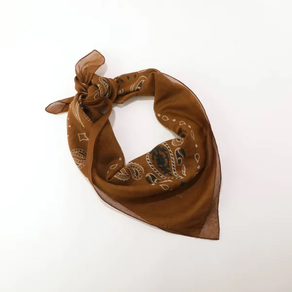 Voálová bandana šatka s potlačou