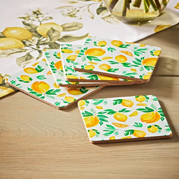 6 podtáckov Citron Basilico