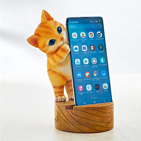 Stojanček na mobil Mačka