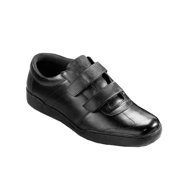 Kožené derbies na suchý zips