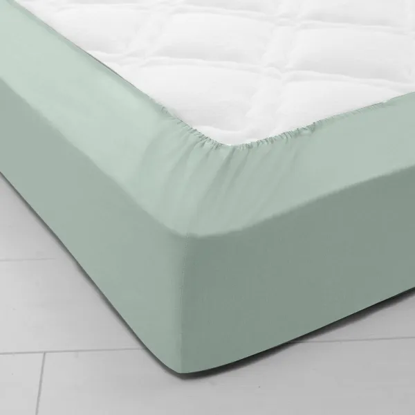 Bavlnená jednofarebná napínacia plachta s hĺbkou rohov 40 cm