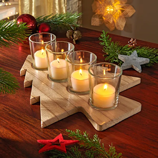 Jedľa na čajové sviečky Advent
