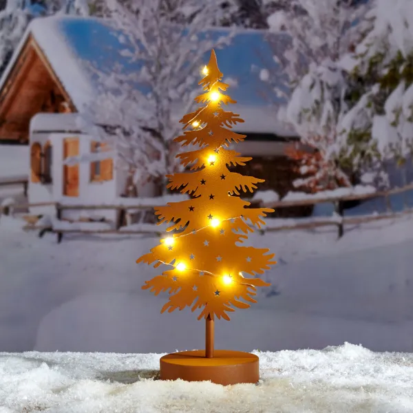 LED jedľa z kovu