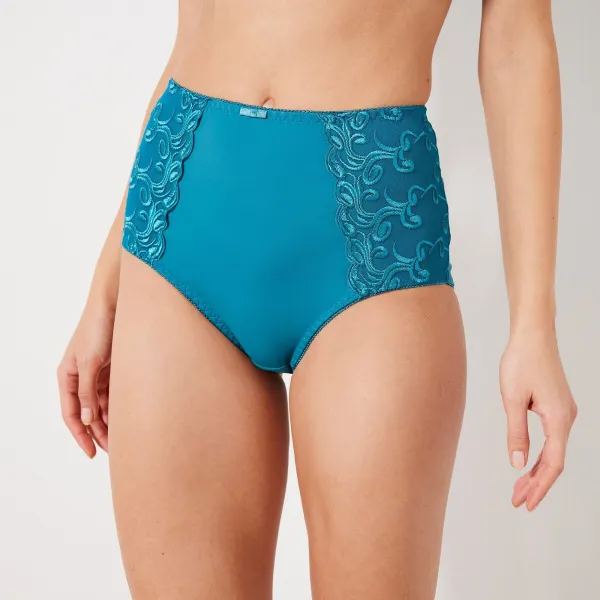 Zoštíhľovacie nohavičky Sienne zn. Confidence Lingerie® z mikrovlákna a vyšívaného tylu, súprava 2 ks
