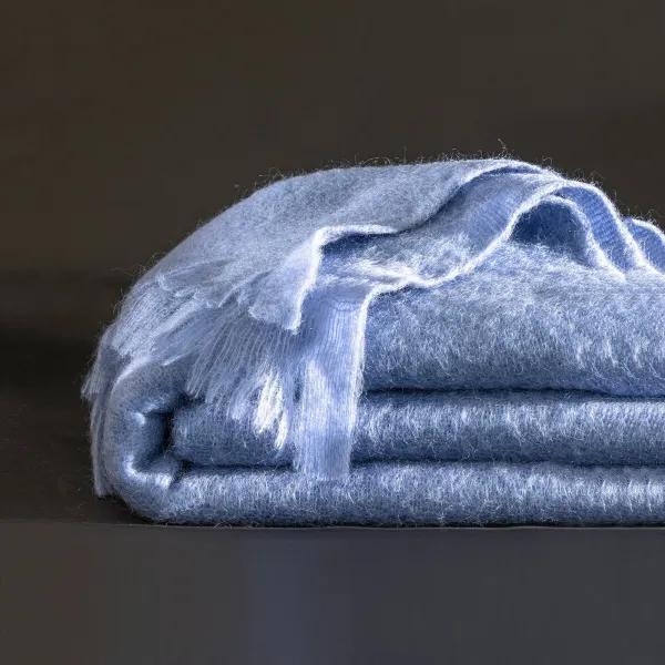 Mohérová vlnená deka Ourson® s kozou vlnou Angora
