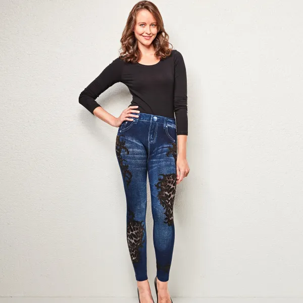 Slim džegíny Leopard
