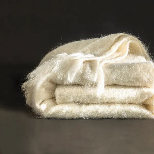 Mohérová vlnená deka Ourson® s kozou vlnou Angora