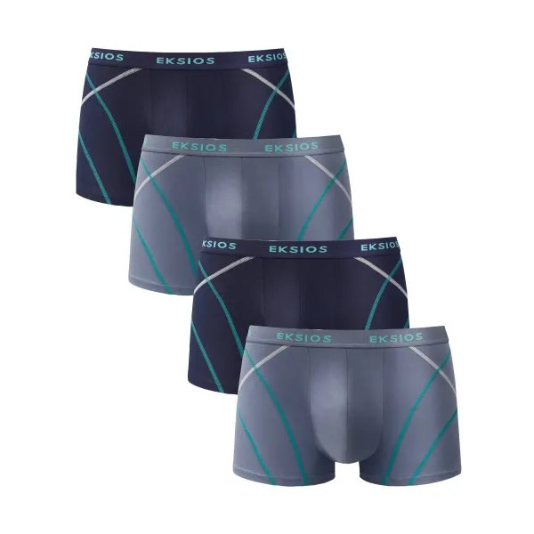 Boxerky s  kontrastným prešitím, súprava 4 ks