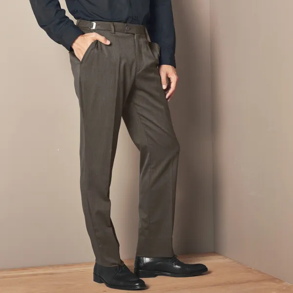 Nohavice s podielom vlny, nastaviteľný pás