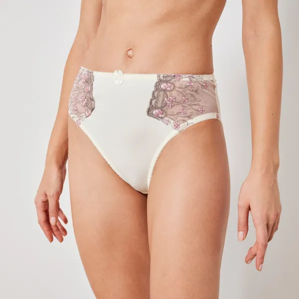 Klasické nohavičky Caminata zn. Confidence Lingerie® z mikrovlákna a vyšívaného tylu