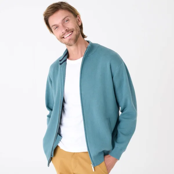 Sveter na zips so stojačikom