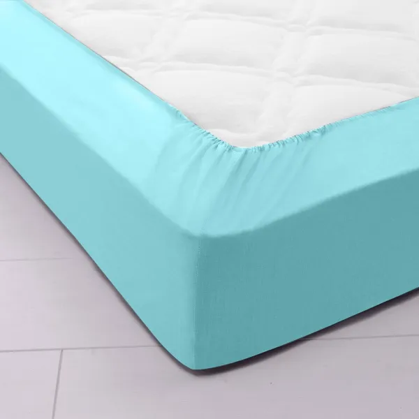 Bavlnená jednofarebná napínacia plachta zn. Colombine® s hĺbkou rohov 32 cm