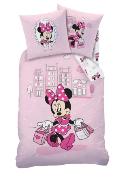 Detská posteľná bielizeň Minnie Shopping
