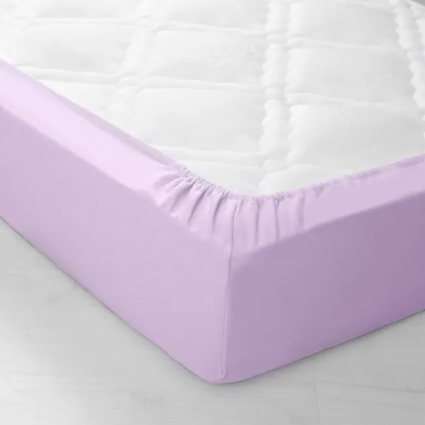 Jednofarebná napínacia plachta, flanel, hĺbka rohov 32 cm