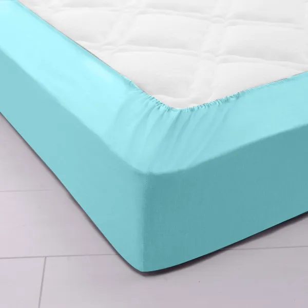 Jednofarebná napínacia plachta zn. Colombine® s hĺbkou rohov 32 cm, z polycotonu