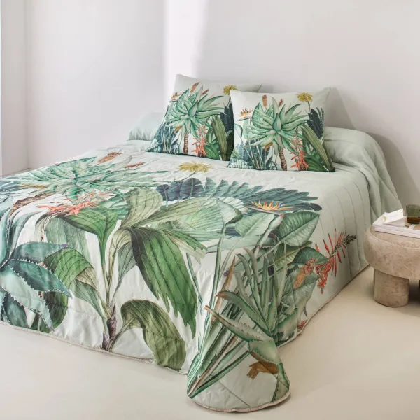 Prešívaná prikrývka na posteľ Tropical