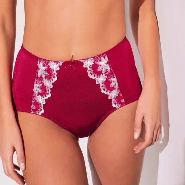 Zoštíhľovacie nohavičky Calenca zn. Confidence Lingerie® s vyšívanou čipkou a efektom plochého brucha