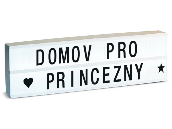 LED svetelný box 85 písmen