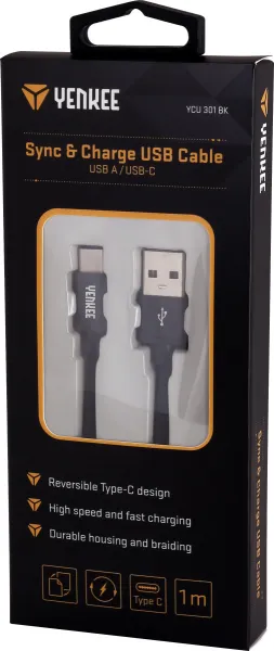 Synchronizačný a nabíjací kábel USB typ C 2 m