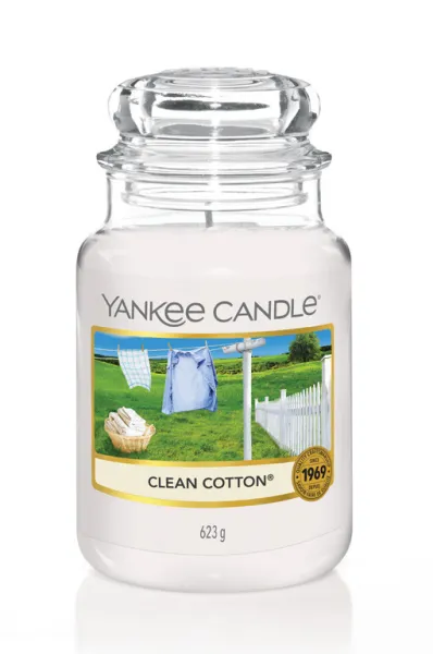 Vonná sviečka Yankee Candle veľká Clean cotton
