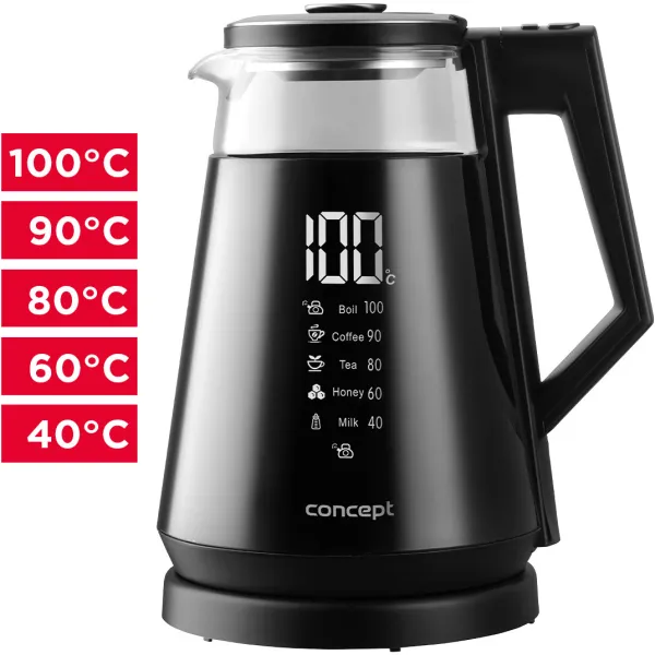 Digitálna rýchlovarná kanvica 1,7 l CONC