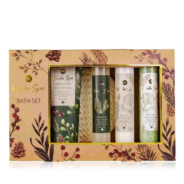 Kúpeľový set WINTER SPA + sisal huba
