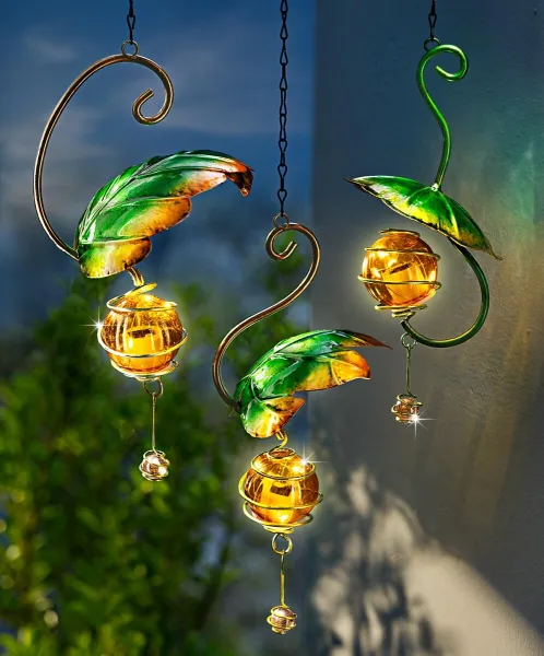 Solárne závesné dekorácie Collier, súprava 3 ks