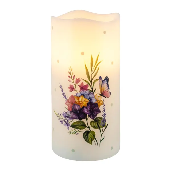 LED vosková sviečka Flower