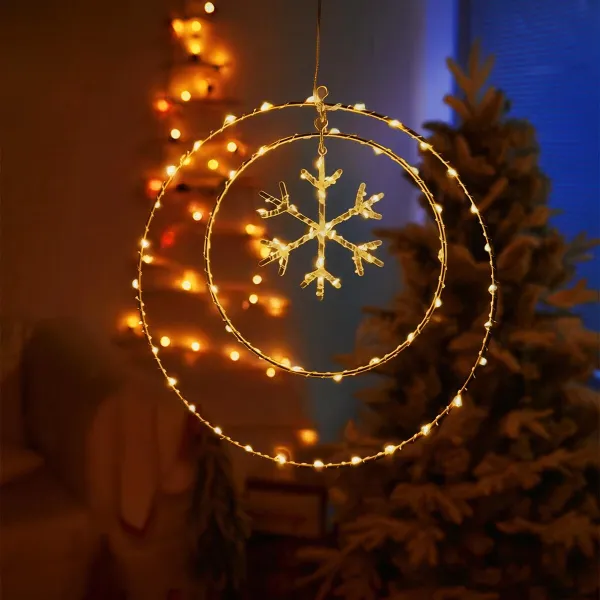 Svetelná dekorácia Snehová vločka