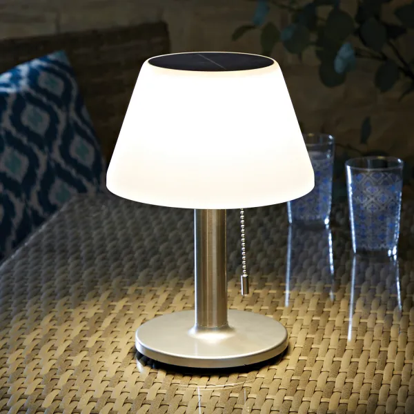 Stolová solárna lampa