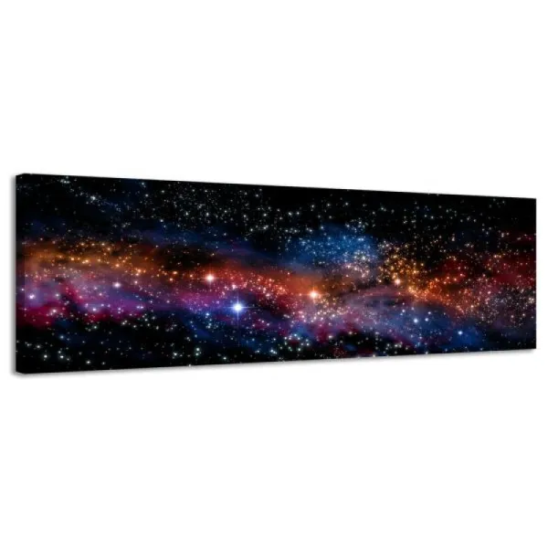 Obraz na plátne Panoráma, Hviezdy, 36x118cm