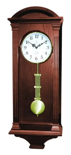 Drevené kyvadlové hodiny JVD N9317.2 s melódiami a nočným režimom, 69 cm
