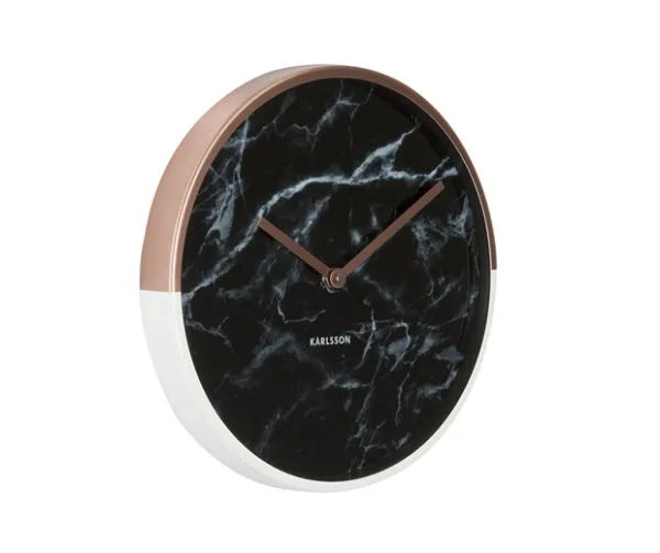 Nástenné hodiny KA5605BK, Karlsson, Marble Delight, 30cm