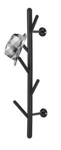 Nástenný vešiak - čierny, 63cm