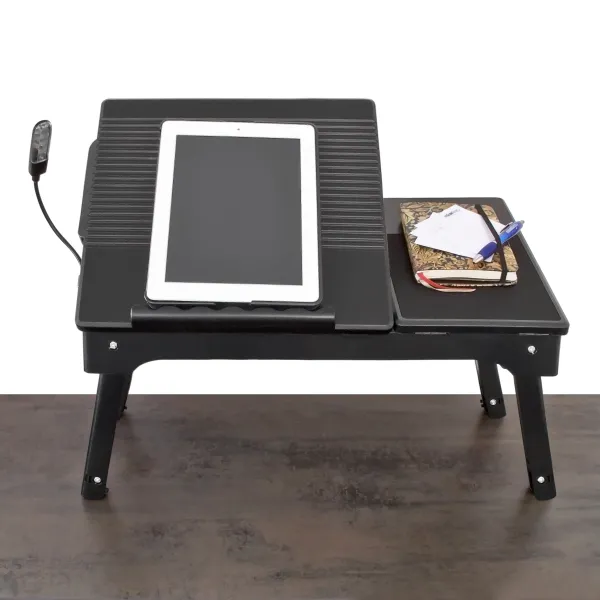 Stolík na notebook čierny, Led RD7196