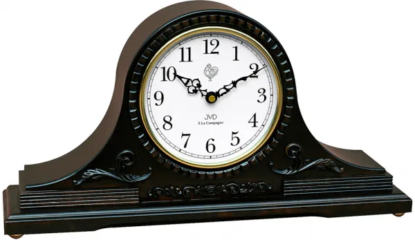 Stolné drevené hodiny JVD HS11.2 – napoleónky s melódiou Westminster, 46 cm