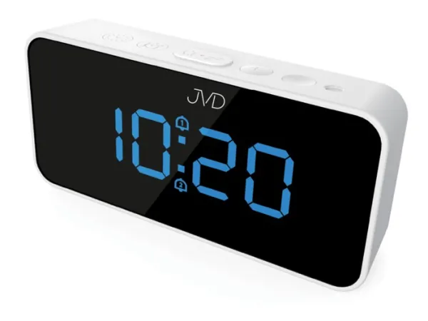 Digitálny svietiaci budík JVD SB3212.2 – modré číslice, teplomer