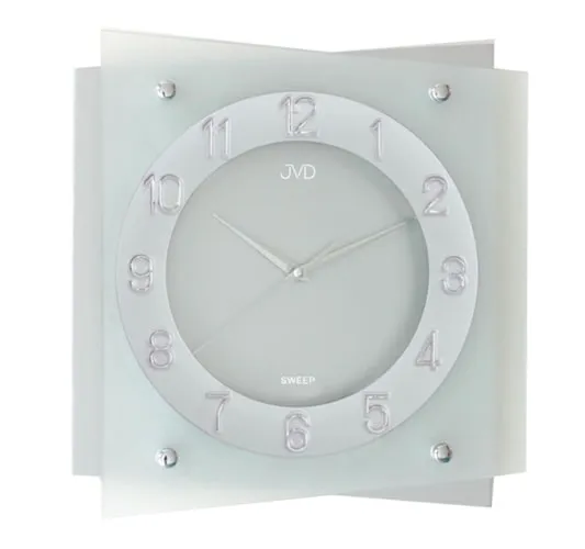 Nástenné hodiny JVD NS29104.1 strieborná 33cm