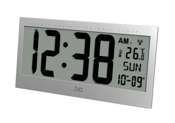 Digitálne nástenné hodiny JVD RB9380.2 (31 cm) s teplomerom a budíkom