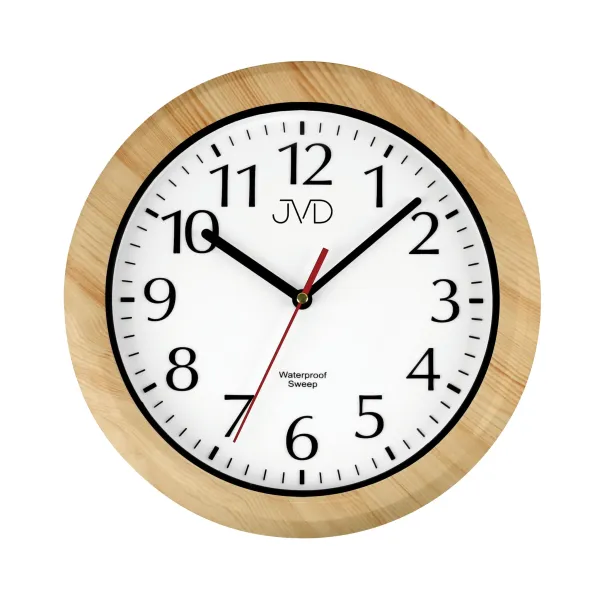 Saunové nástenné hodiny JVD SH494.4 , 30cm– odolné hodiny do sauny s tichým chodom