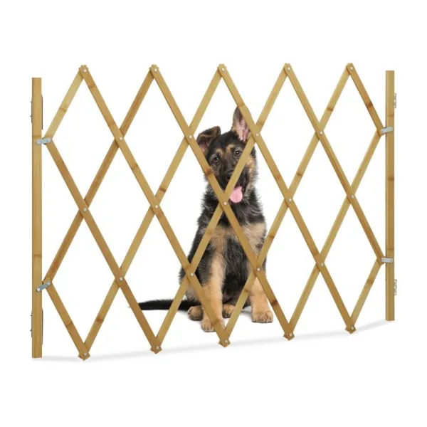 Bambusová zábrana pre psov a deti RD29603 | Výsuvná 116,5 cm
