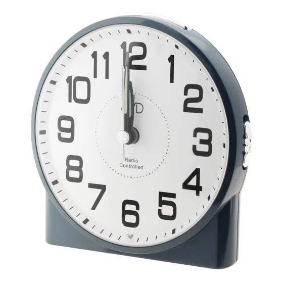 Rádiom riadený budík JVD RB22.3 – tmavomodrý, 12 cm