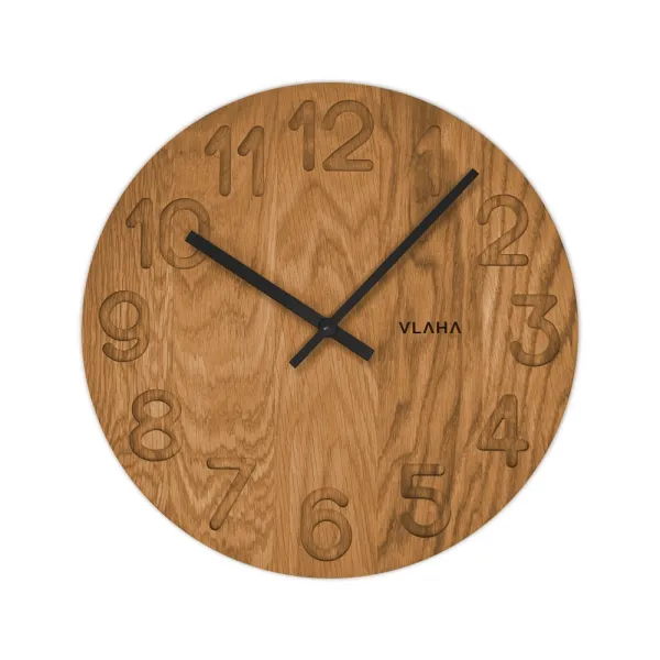 Drevené hodiny OAK Vlaha VCT1125, 34cm