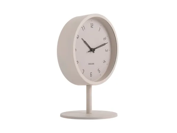 Stolové hodiny Karlsson Stark KA5951WG sivé 15 cm