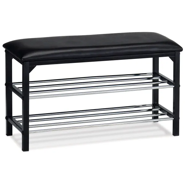 Botník dvojúrovňový Autronic 83168-13 BK, 76cm