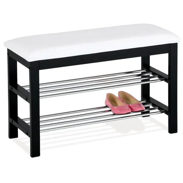 Botník dvojúrovňový Autronic 83168-06 BK, 80cm