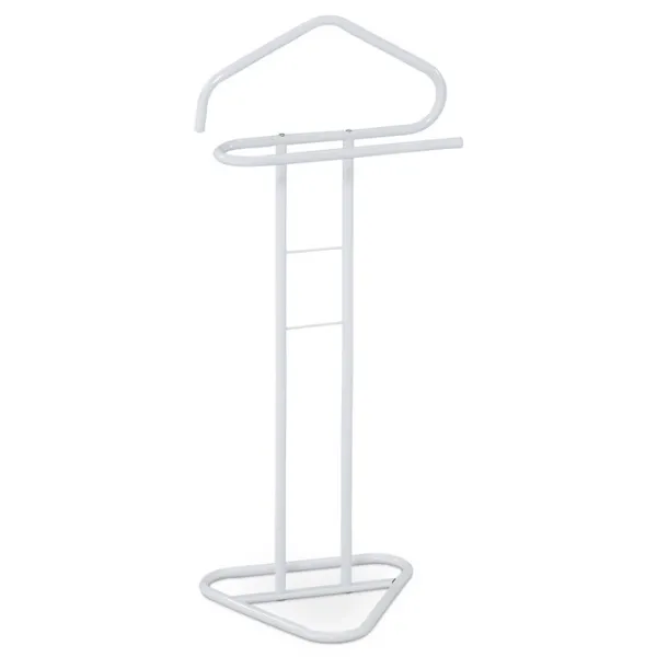 Moderný kovový nemý sluha Autronic 81119 WT – biely matný, 108 cm