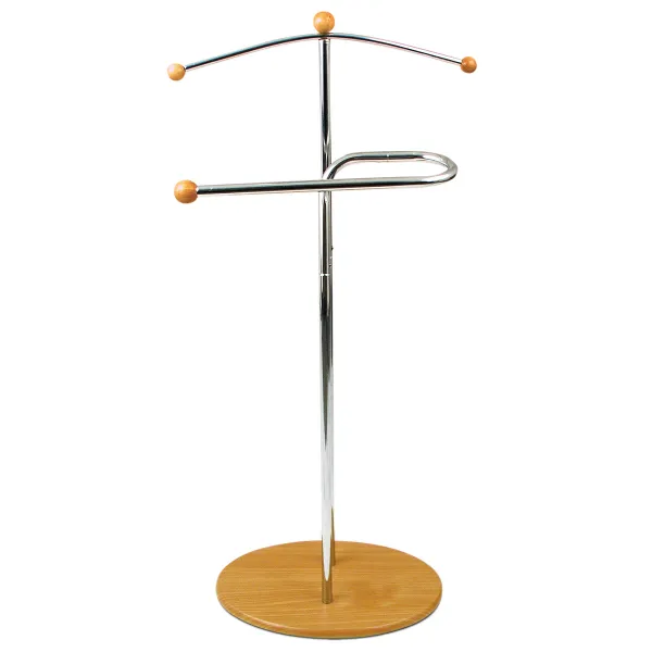 Nemý sluha Autronic 83213 CR, masívne drevo (svetlá čerešňa) / chróm, 110 cm